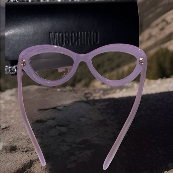 Moschino NWOT Mos 163/S Pink Sunnies Brown Gradient Lens with Black Case/Cloth - Picture 3 of 7